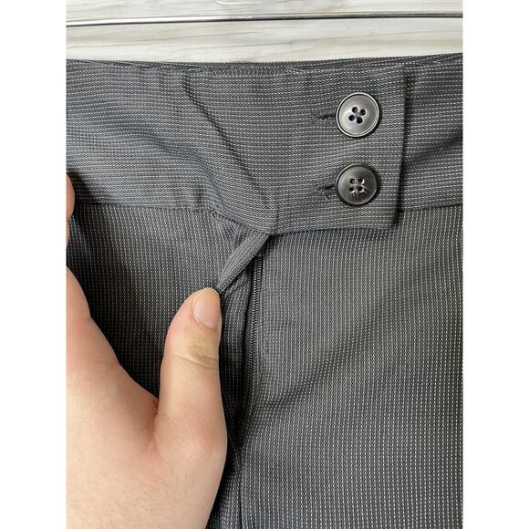 Apt 9 Pants Womens 14 Gray Pinstripe Dress Trouser Career Work - Picture 2 of 13